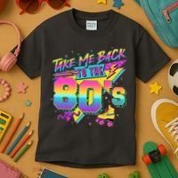Retro Take Me Back To The 80s Eighties Kids T-Shirt thumb 3