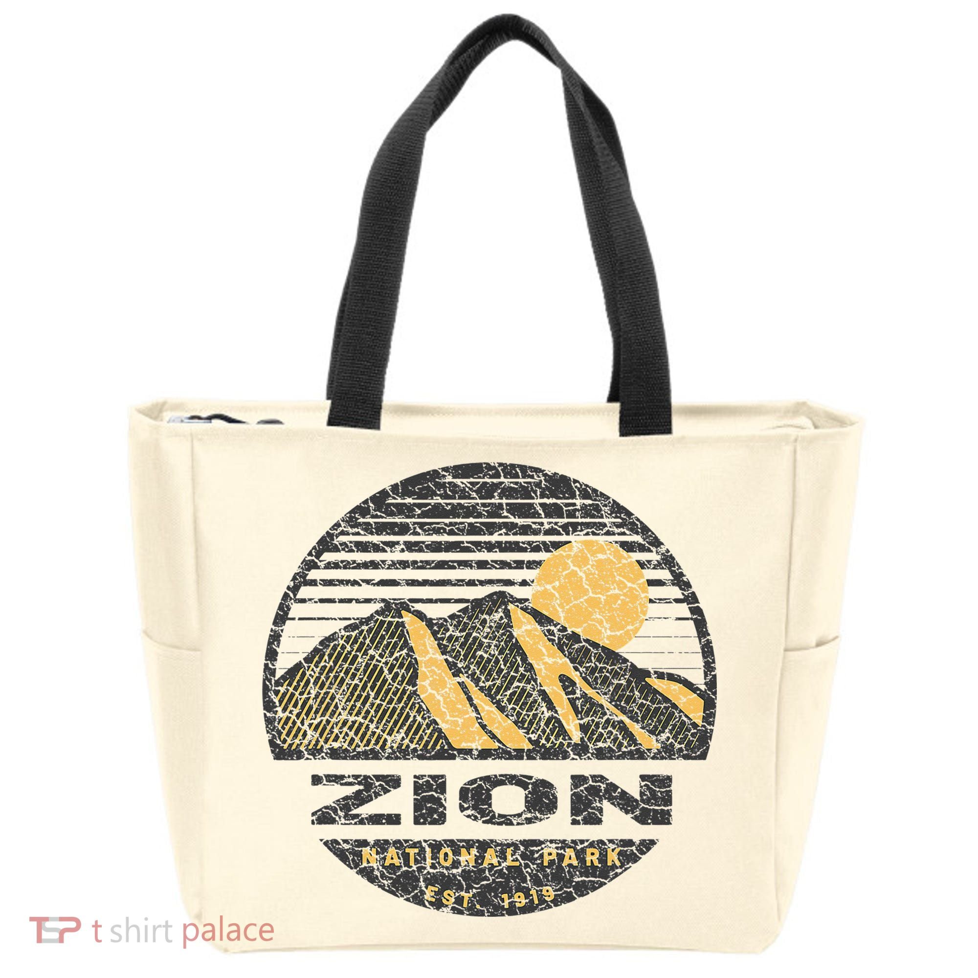 Road Trip Mount Zion National Park Utah Mountain Sunset Art Tote Bag