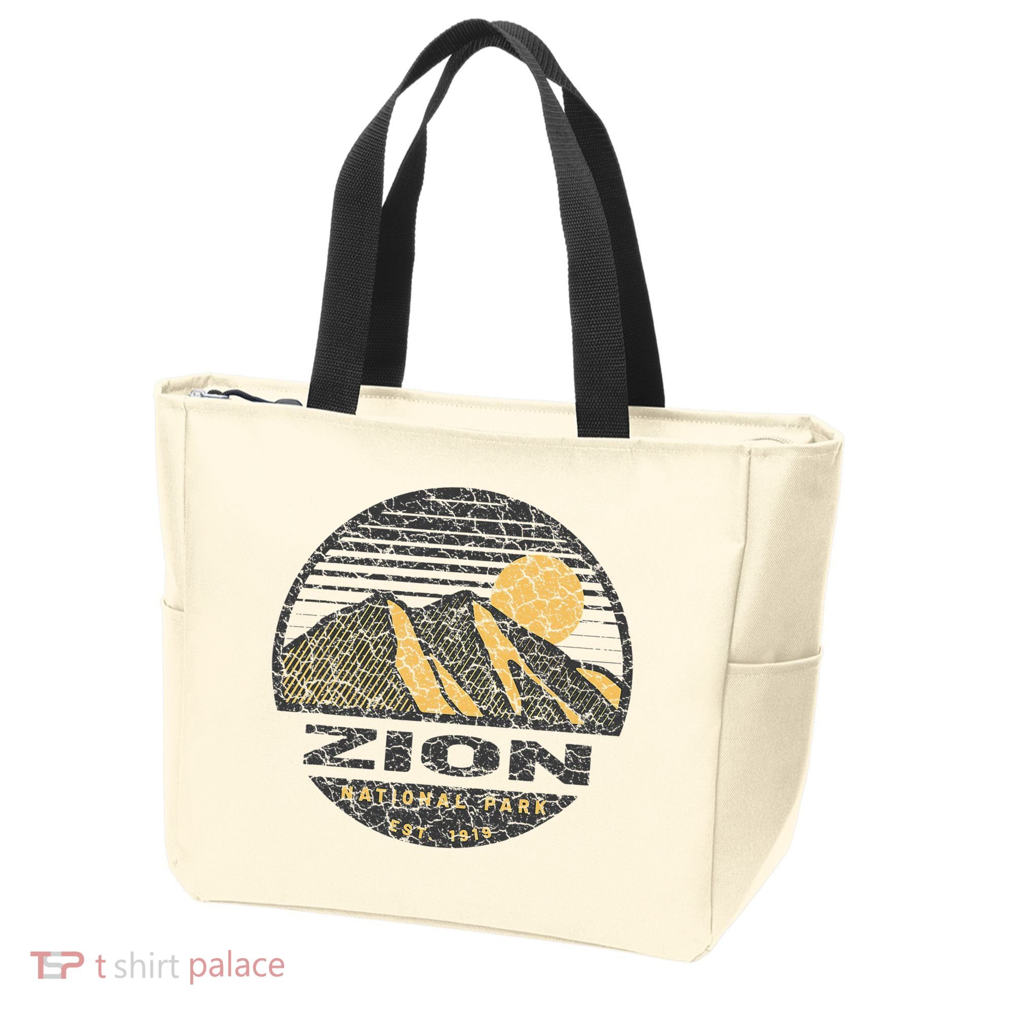 Road Trip Mount Zion National Park Utah Mountain Sunset Art Tote Bag