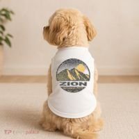 Road Trip Mount Zion National Park Utah Mountain Sunset Art Doggie Tank thumb 2
