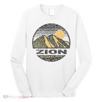 Road Trip Mount Zion National Park Utah Mountain Sunset Art Long Sleeve Shirt thumb 0
