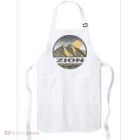 Road Trip Mount Zion National Park Utah Mountain Sunset Art Apron thumb 0