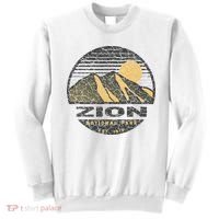 Road Trip Mount Zion National Park Utah Mountain Sunset Art Sweatshirt thumb 0