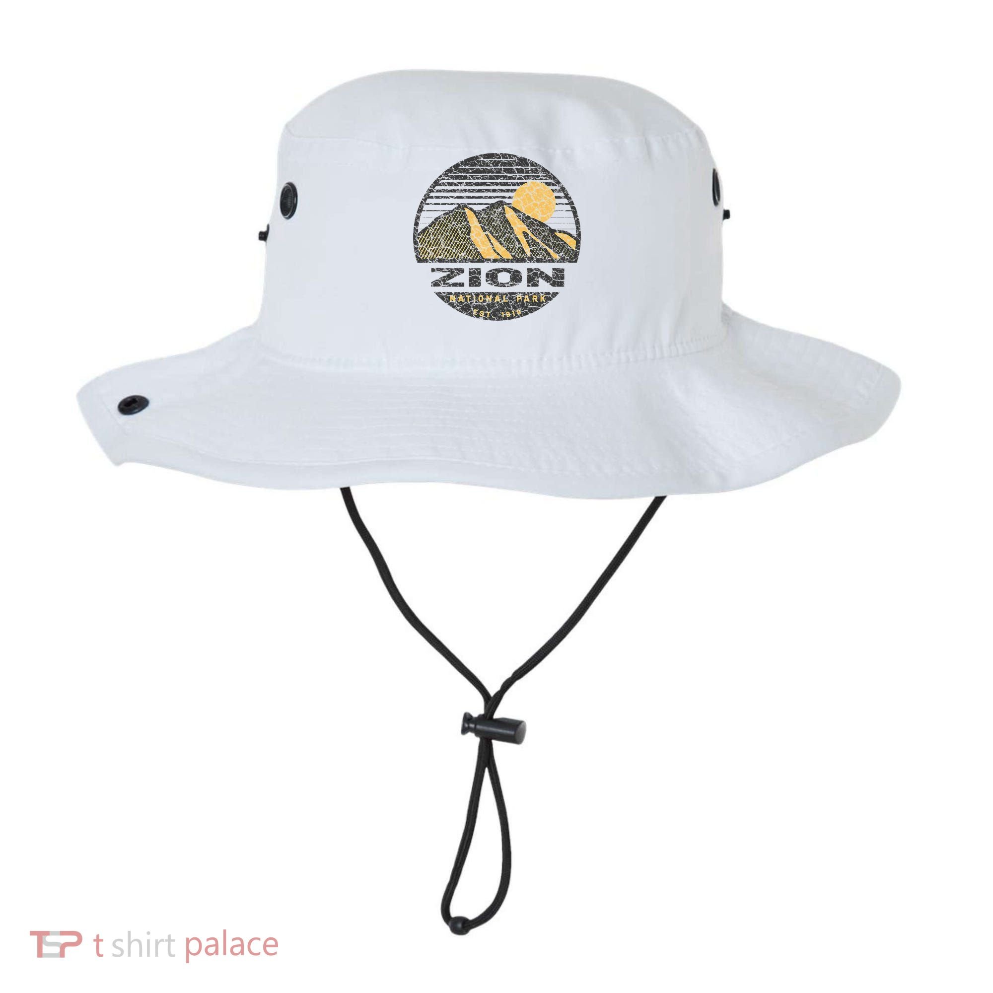 Road Trip Mount Zion National Park Utah Mountain Sunset Art Bucket Hat