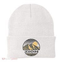 Road Trip Mount Zion National Park Utah Mountain Sunset Art Beanie thumb 0