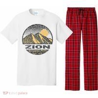Road Trip Mount Zion National Park Utah Mountain Sunset Art Pajama Set thumb 0