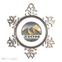Road Trip Mount Zion National Park Utah Mountain Sunset Art Ornament thumb 0