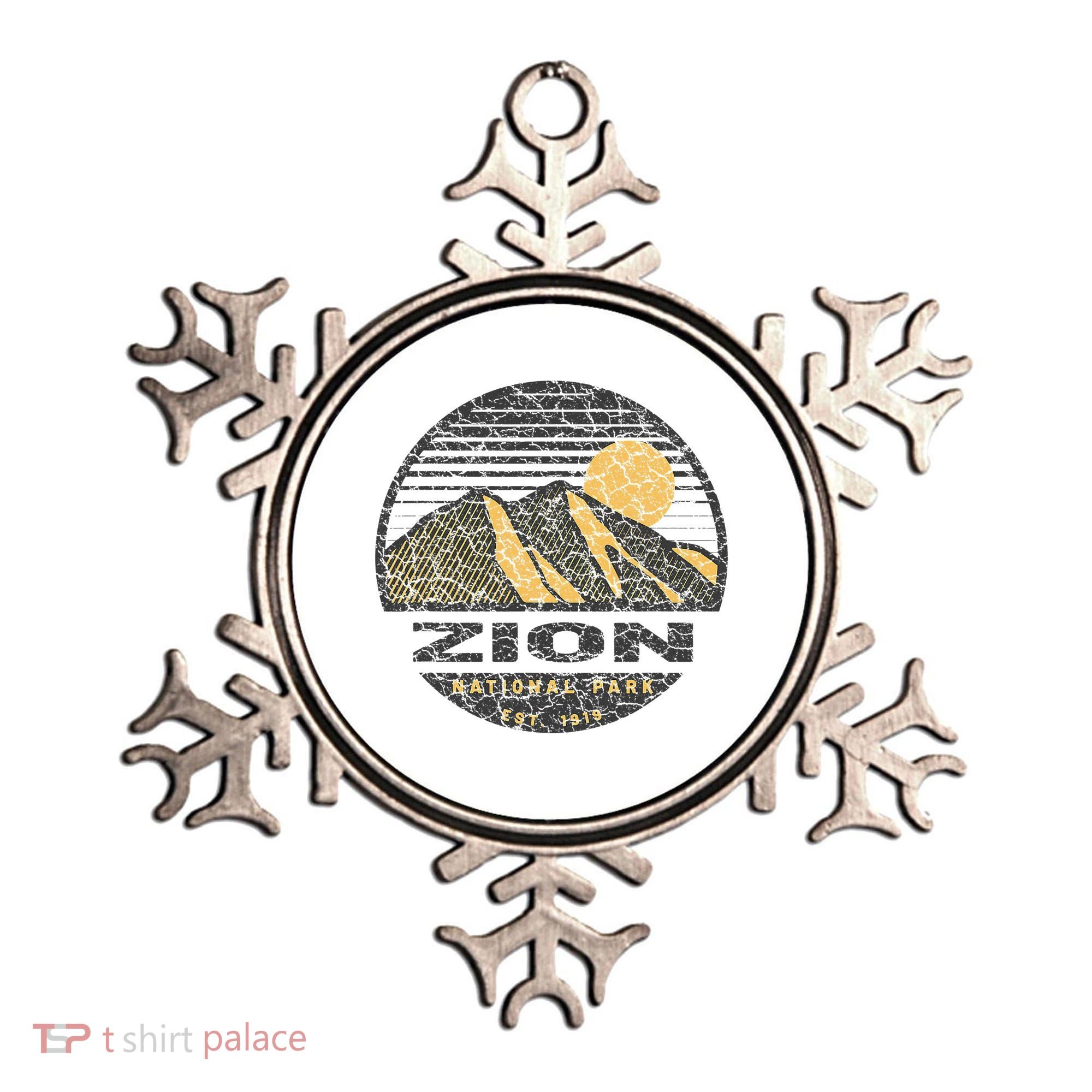 Road Trip Mount Zion National Park Utah Mountain Sunset Art Ornament