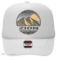 Road Trip Mount Zion National Park Utah Mountain Sunset Art Hat thumb 0
