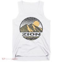 Road Trip Mount Zion National Park Utah Mountain Sunset Art Tank Top thumb 0