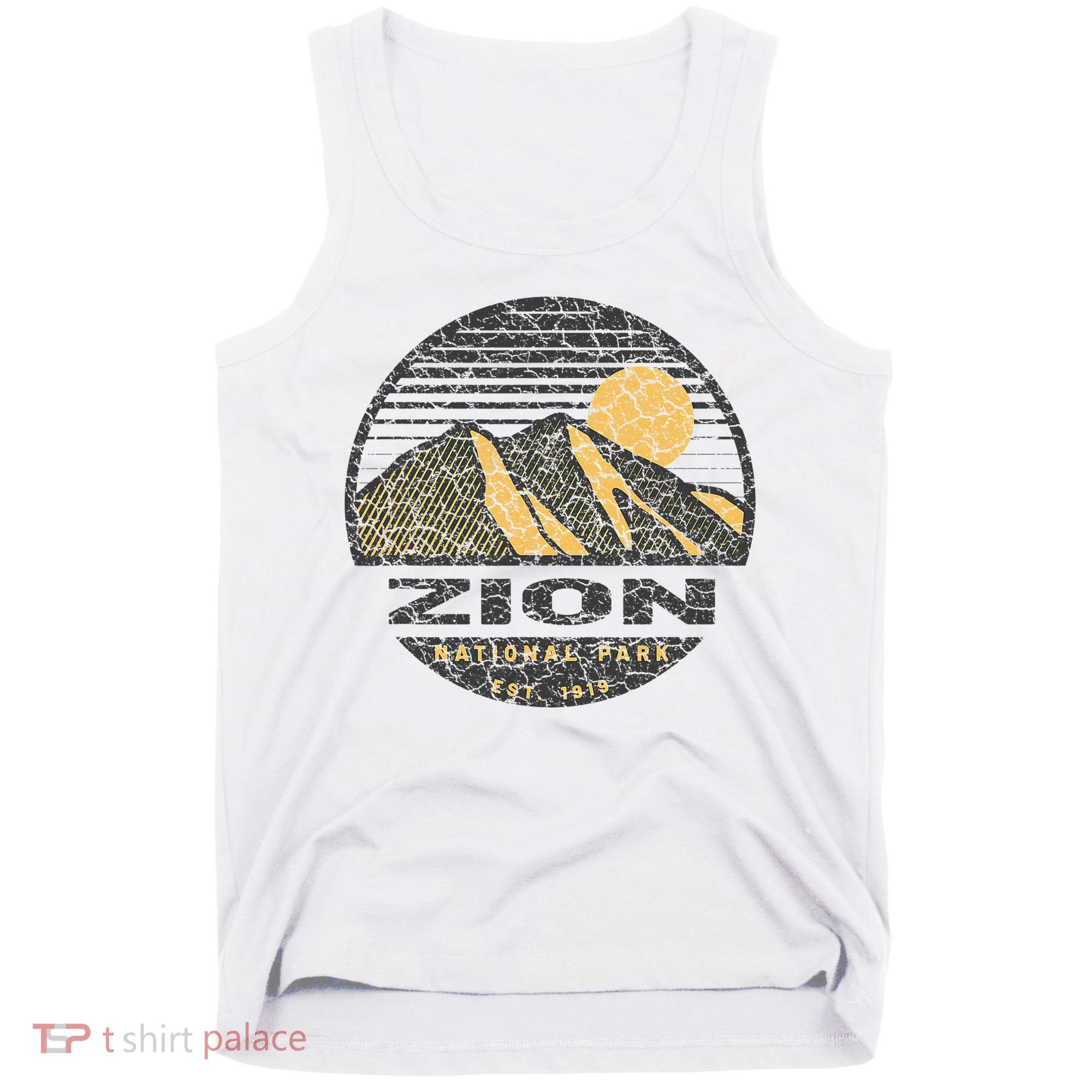 Road Trip Mount Zion National Park Utah Mountain Sunset Art Tank Top