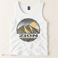 Road Trip Mount Zion National Park Utah Mountain Sunset Art Tank Top thumb 2