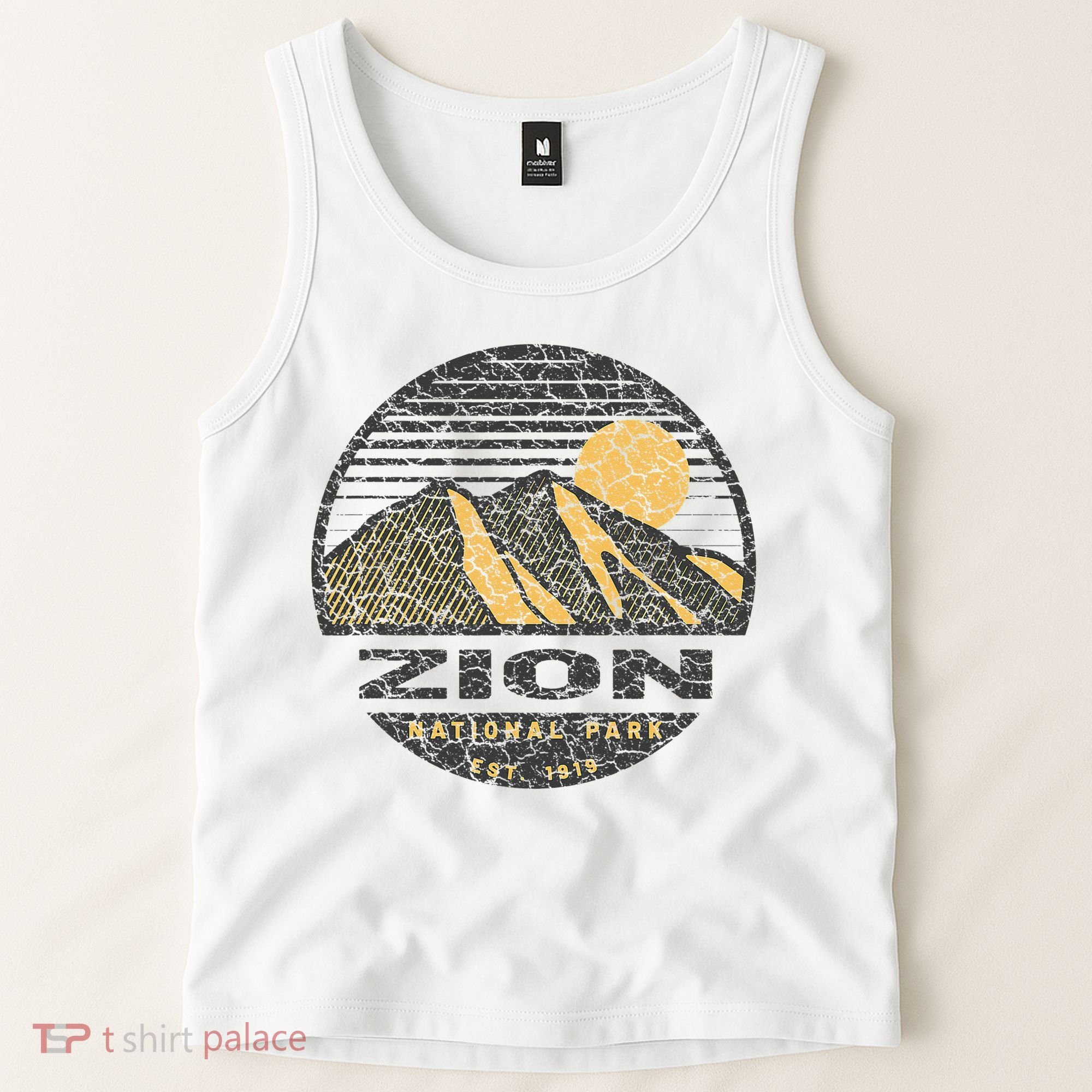 Road Trip Mount Zion National Park Utah Mountain Sunset Art Tank Top