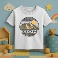 Road Trip Mount Zion National Park Utah Mountain Sunset Art Toddler T-Shirt thumb 3