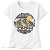 Road Trip Mount Zion National Park Utah Mountain Sunset Art Women's T-Shirt thumb 0