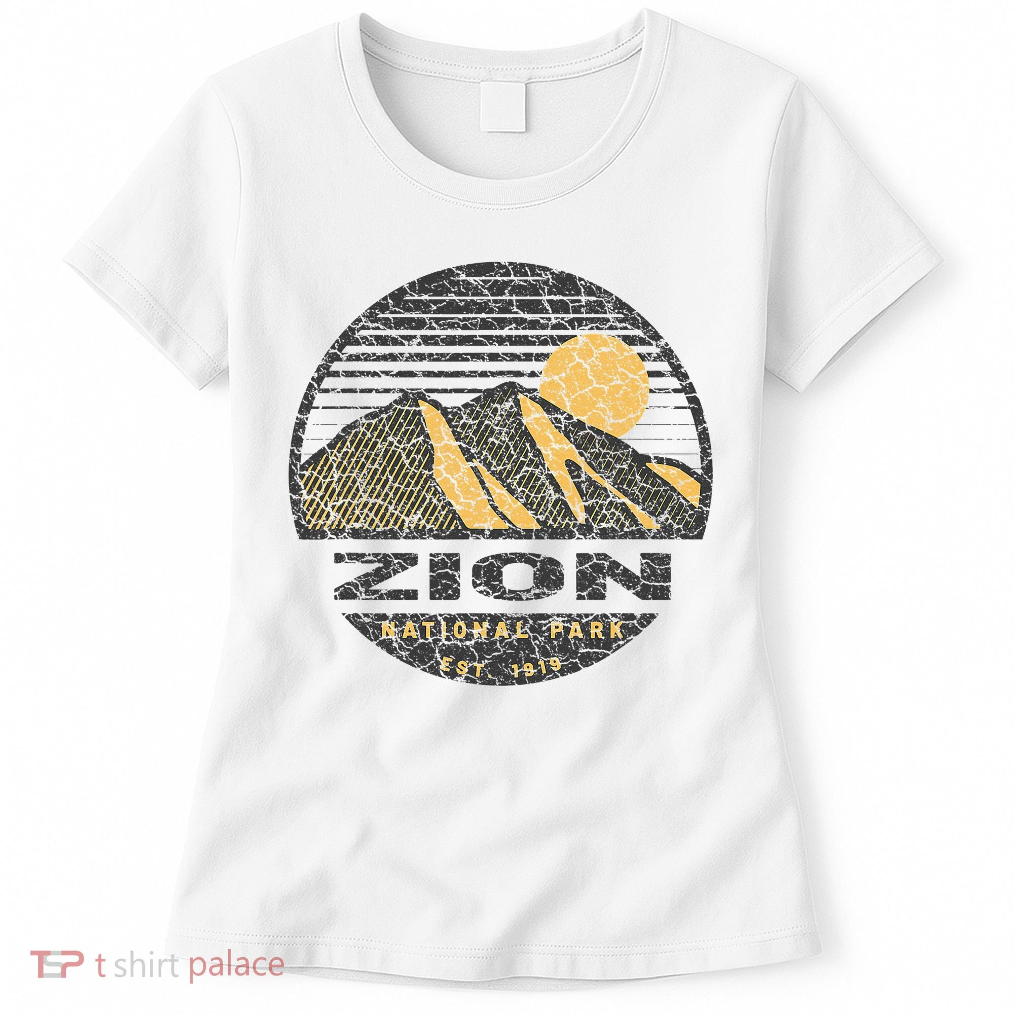 Road Trip Mount Zion National Park Utah Mountain Sunset Art Women's T-Shirt