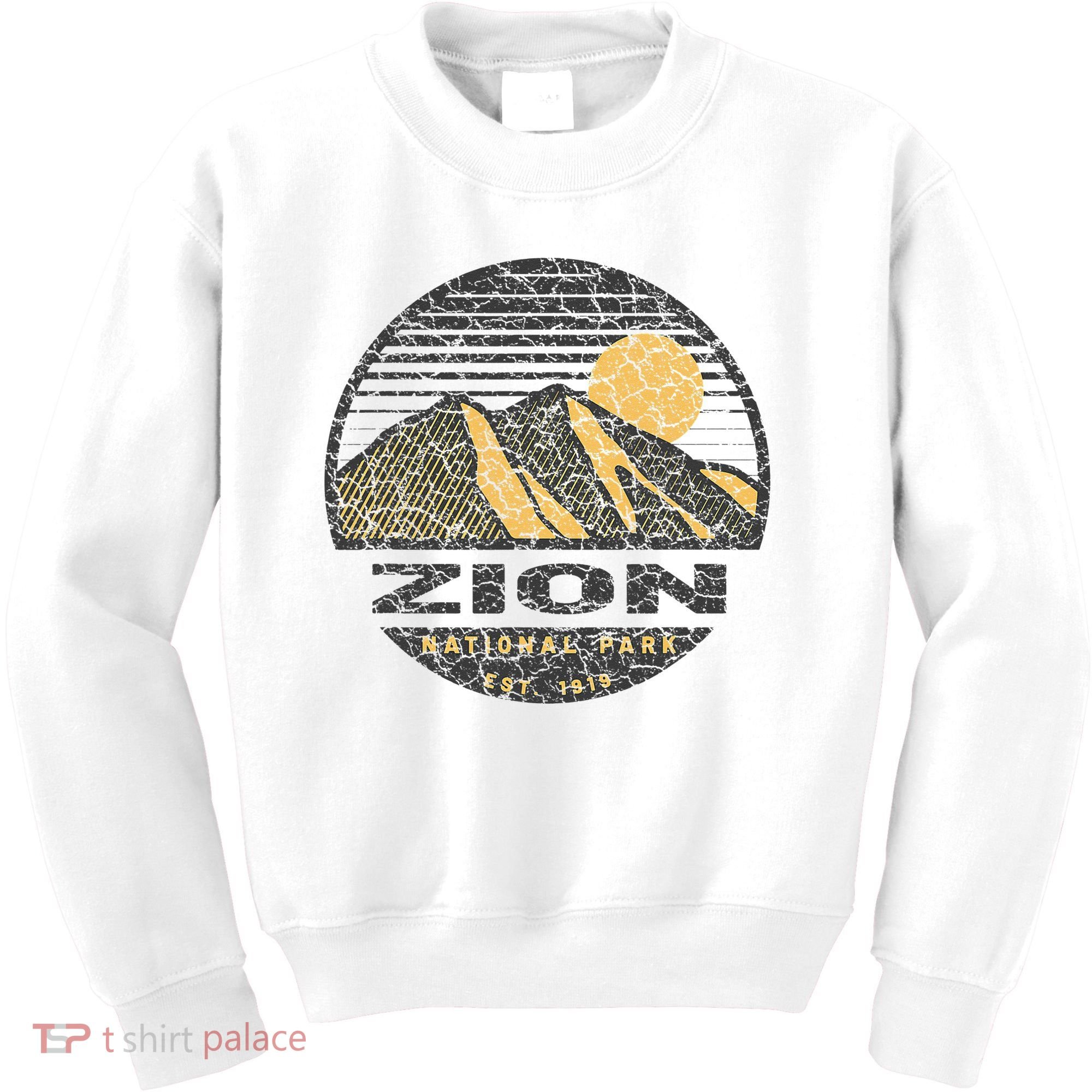 Road Trip Mount Zion National Park Utah Mountain Sunset Art Kids Sweatshirt