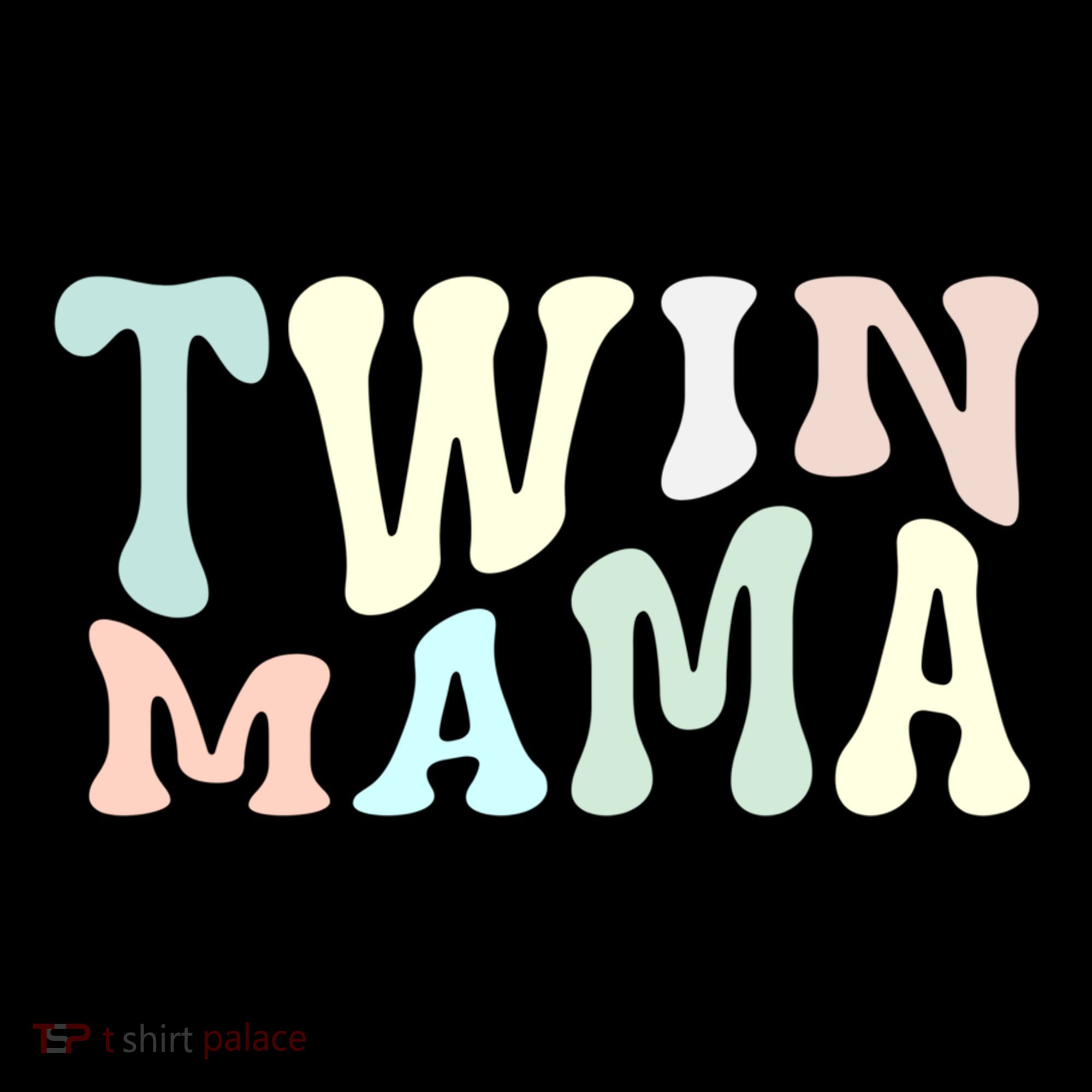 Retro Twin Mama Twin Mom Established Mom Motherhood Gift Coffee Mug