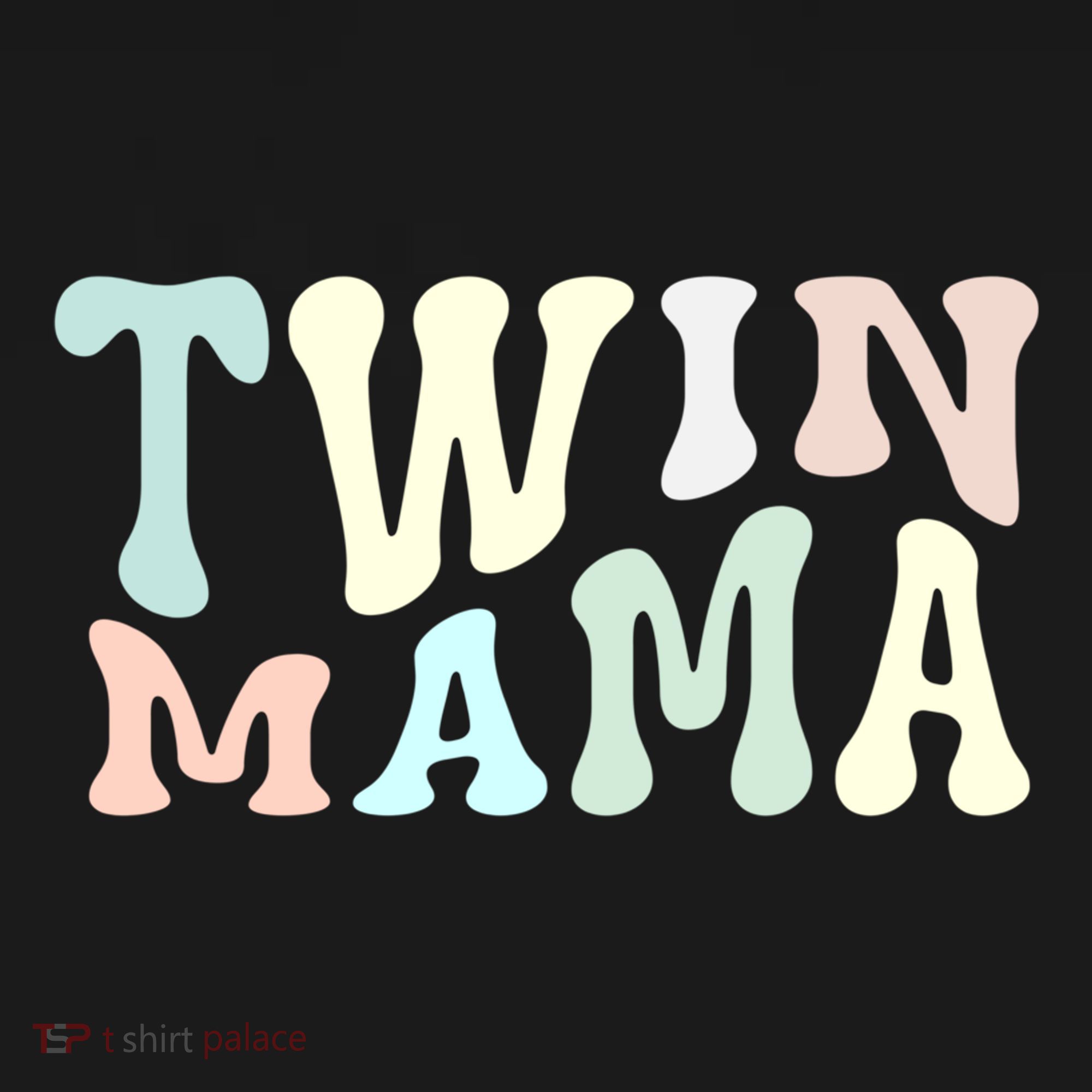 Retro Twin Mama Twin Mom Established Mom Motherhood Gift Women's Hoodie