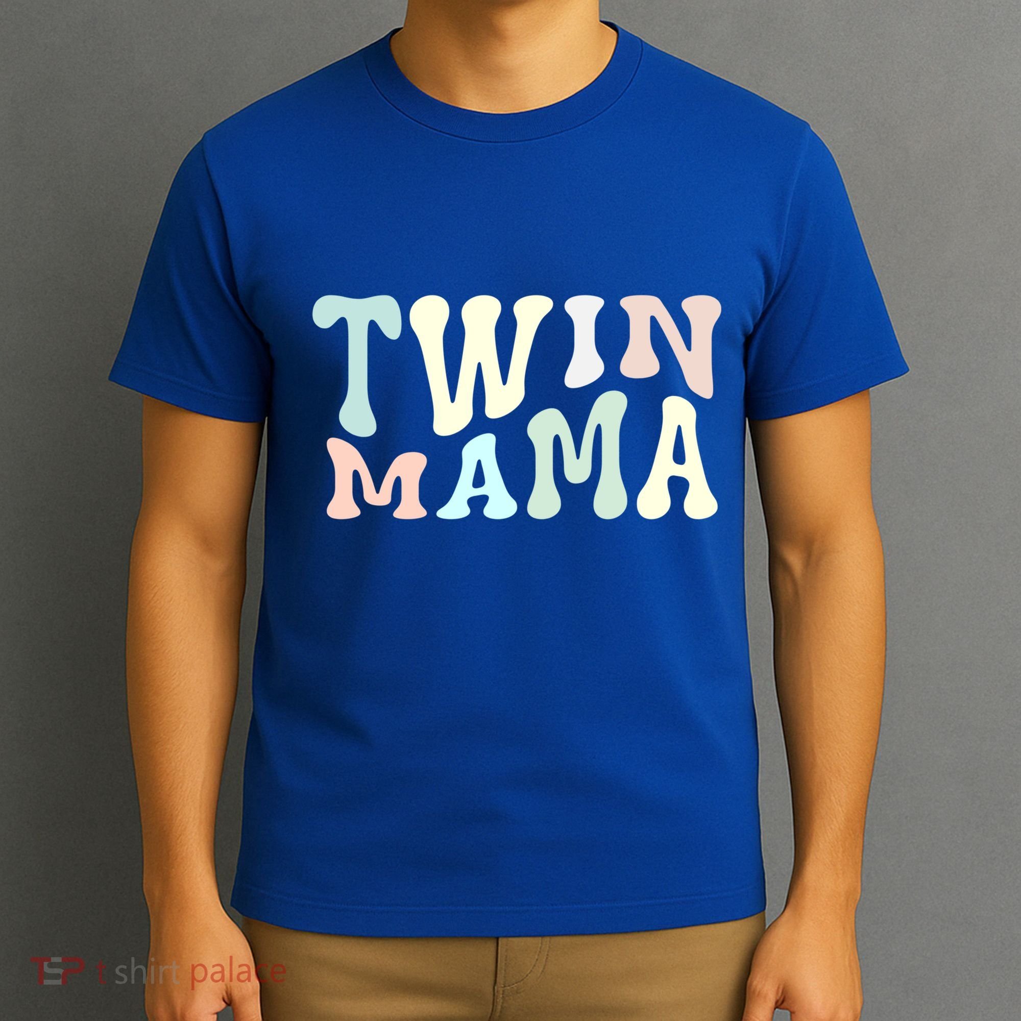 Retro Twin Mama Twin Mom Established Mom Motherhood Gift T-Shirt