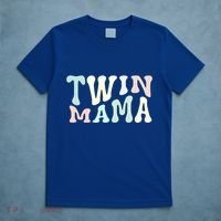 Retro Twin Mama Twin Mom Established Mom Motherhood Gift T-Shirt thumb 5