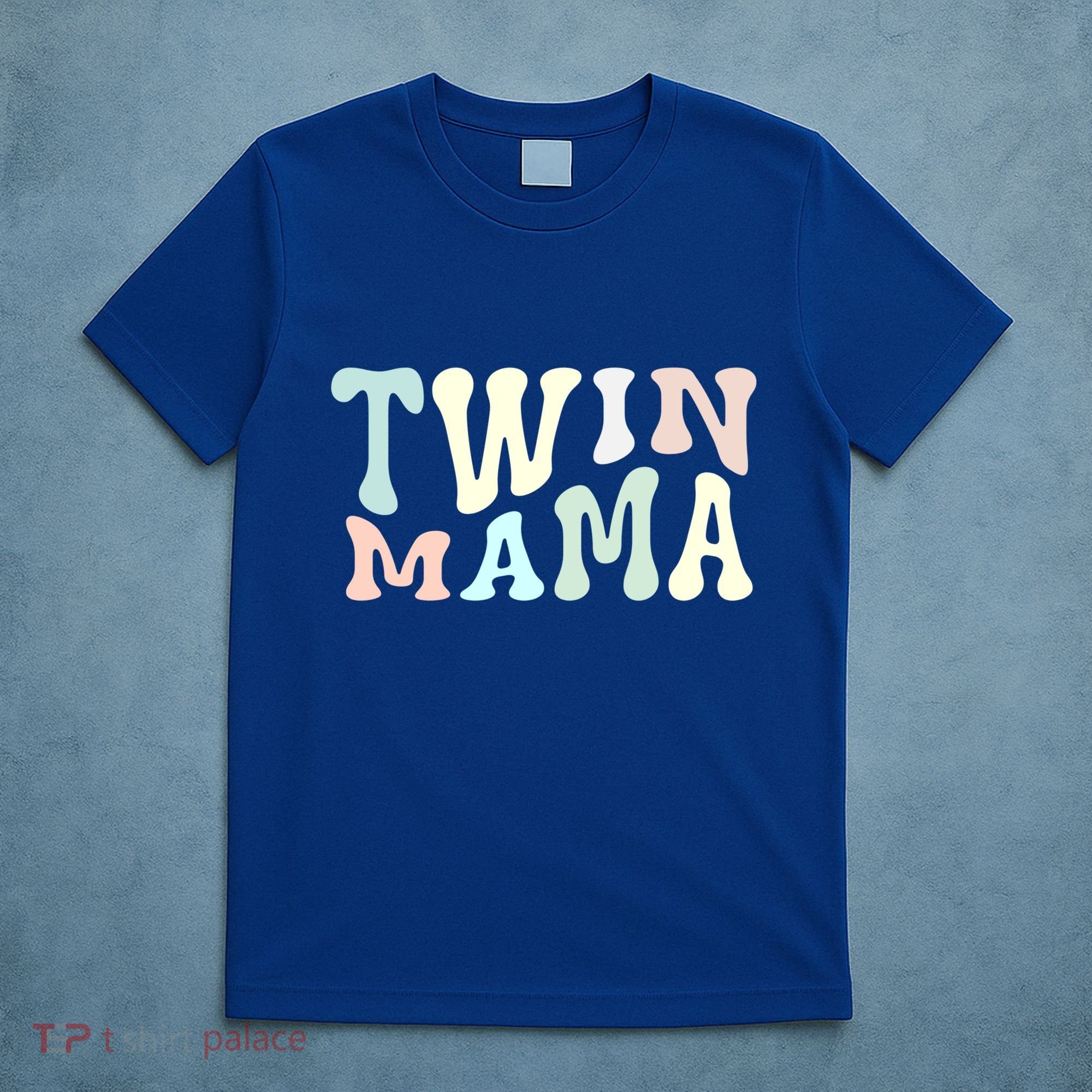 Retro Twin Mama Twin Mom Established Mom Motherhood Gift T-Shirt