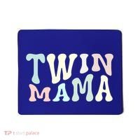 Retro Twin Mama Twin Mom Established Mom Motherhood Gift Mousepad thumb 0