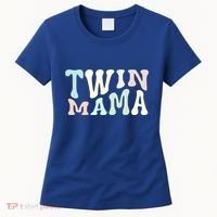 Retro Twin Mama Twin Mom Established Mom Motherhood Gift Women's T-Shirt thumb 0