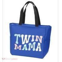 Retro Twin Mama Twin Mom Established Mom Motherhood Gift Tote Bag thumb 3