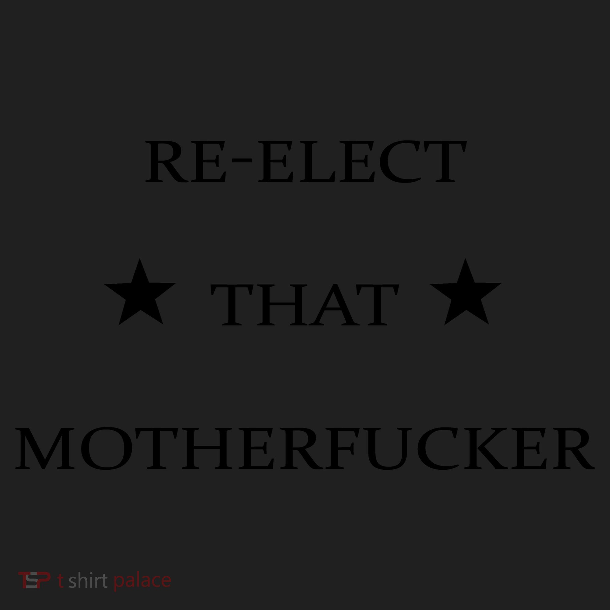 Reelect That Motherfucker Funny Political Women's Sweatshirt