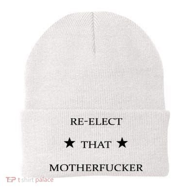 Reelect That Motherfucker Funny Political Beanie