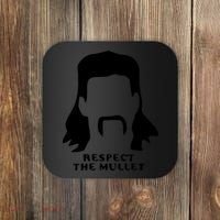 Respect The Mullet It's Mullet Time Funny Redneck Mullet Coaster thumb 0