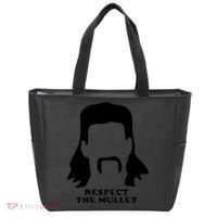 Respect The Mullet It's Mullet Time Funny Redneck Mullet Tote Bag thumb 0
