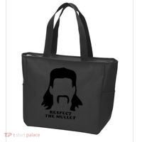 Respect The Mullet It's Mullet Time Funny Redneck Mullet Tote Bag thumb 3