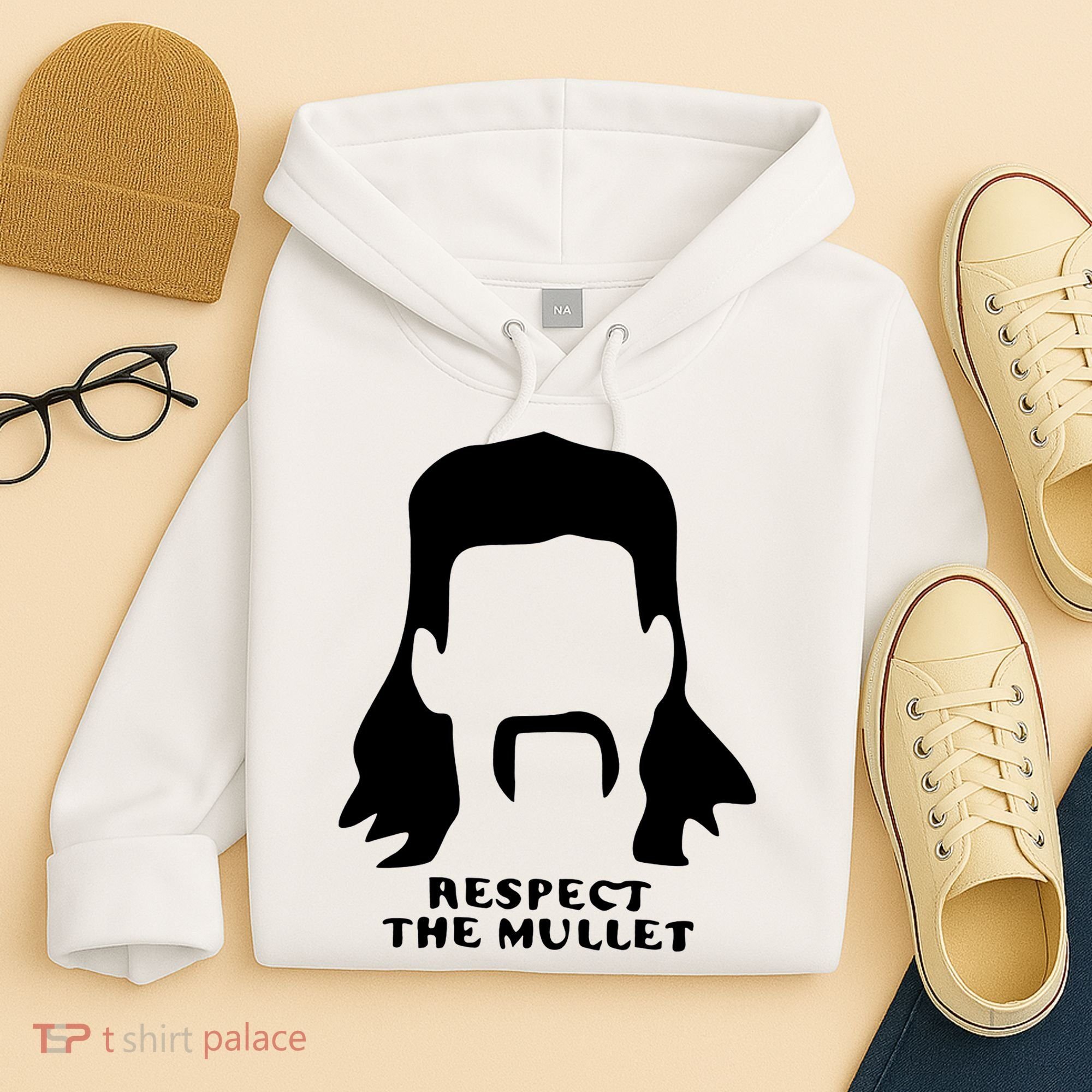 Respect The Mullet It's Mullet Time Funny Redneck Mullet Hoodie