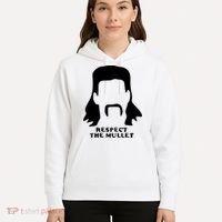 Respect The Mullet It's Mullet Time Funny Redneck Mullet Hoodie thumb 5