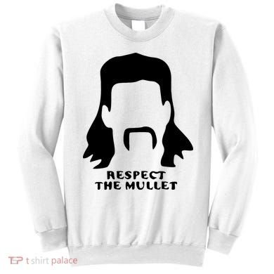 Respect The Mullet It's Mullet Time Funny Redneck Mullet Sweatshirt