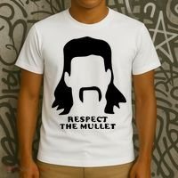 Respect The Mullet It's Mullet Time Funny Redneck Mullet T-Shirt thumb 3
