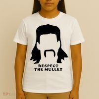 Respect The Mullet It's Mullet Time Funny Redneck Mullet T-Shirt thumb 4