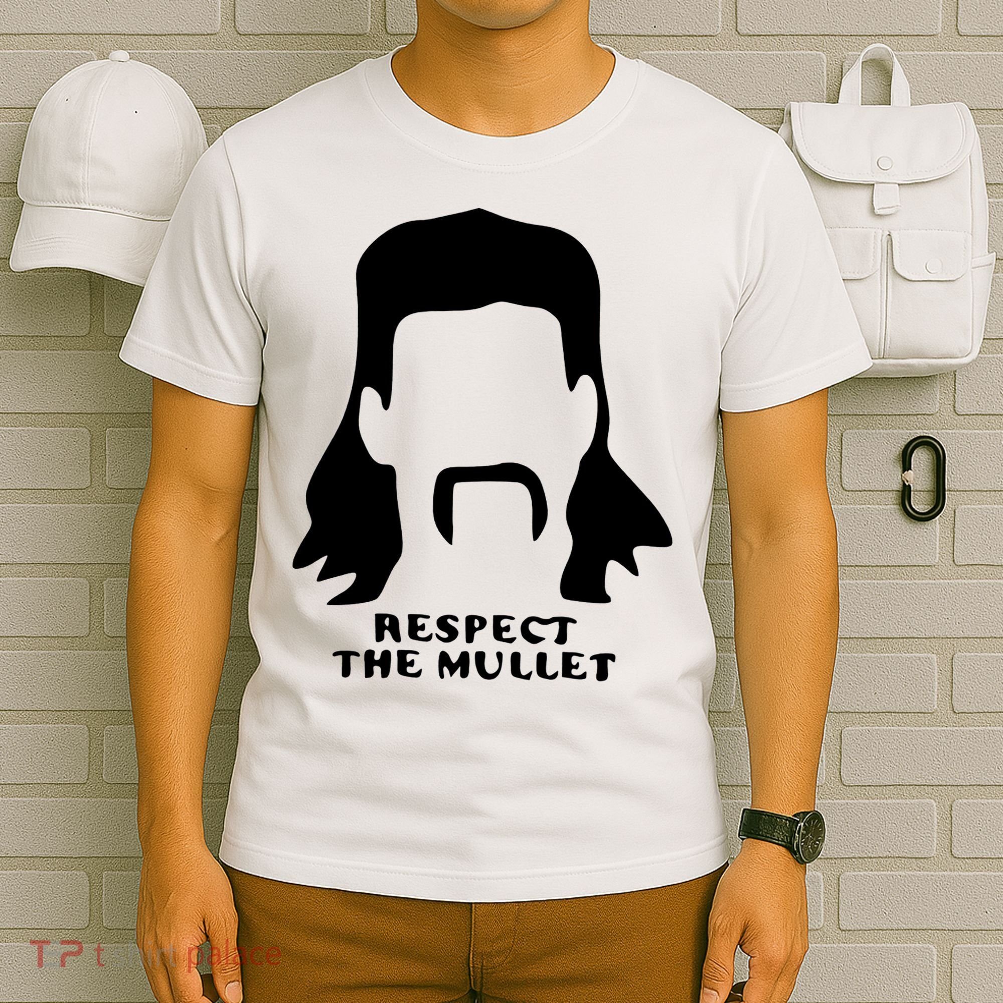 Respect The Mullet It's Mullet Time Funny Redneck Mullet T-Shirt