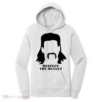 Respect The Mullet It's Mullet Time Funny Redneck Mullet Women's Hoodie thumb 0