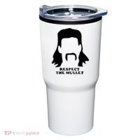Respect The Mullet It's Mullet Time Funny Redneck Mullet Tumbler thumb 0
