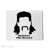 Respect The Mullet It's Mullet Time Funny Redneck Mullet Mousepad thumb 0