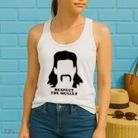 Respect The Mullet It's Mullet Time Funny Redneck Mullet Women's Tank Top thumb 2
