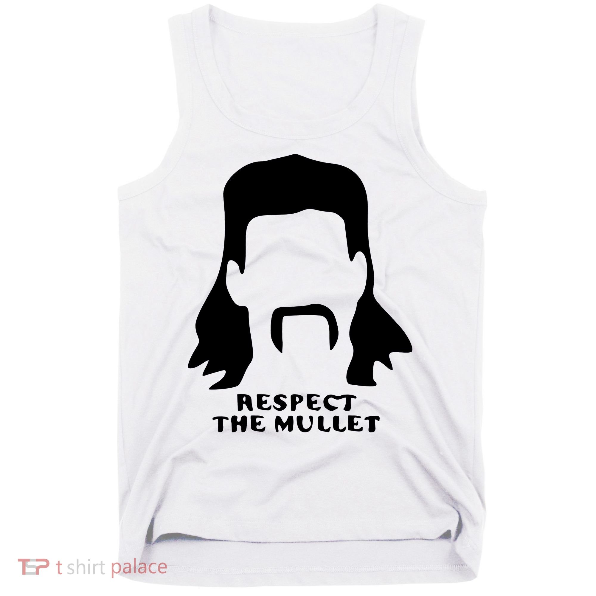 Respect The Mullet It's Mullet Time Funny Redneck Mullet Tank Top