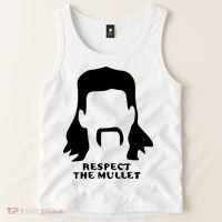 Respect The Mullet It's Mullet Time Funny Redneck Mullet Tank Top thumb 2