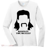 Respect The Mullet It's Mullet Time Funny Redneck Mullet Women's Long Sleeve Shirt thumb 0