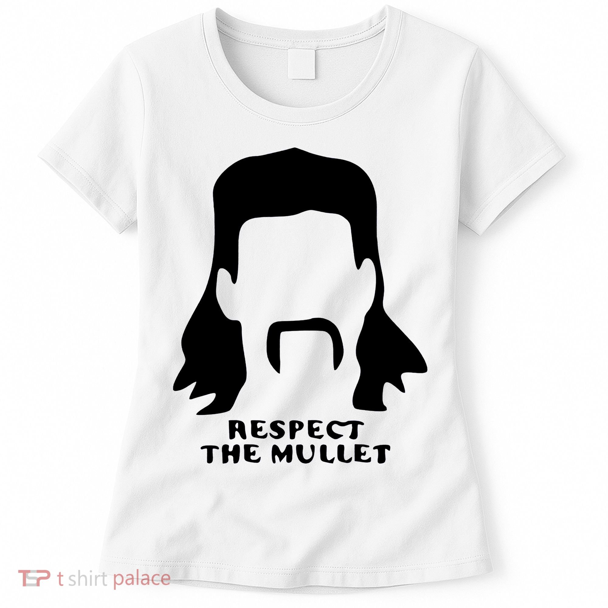 Respect The Mullet It's Mullet Time Funny Redneck Mullet Women's T-Shirt