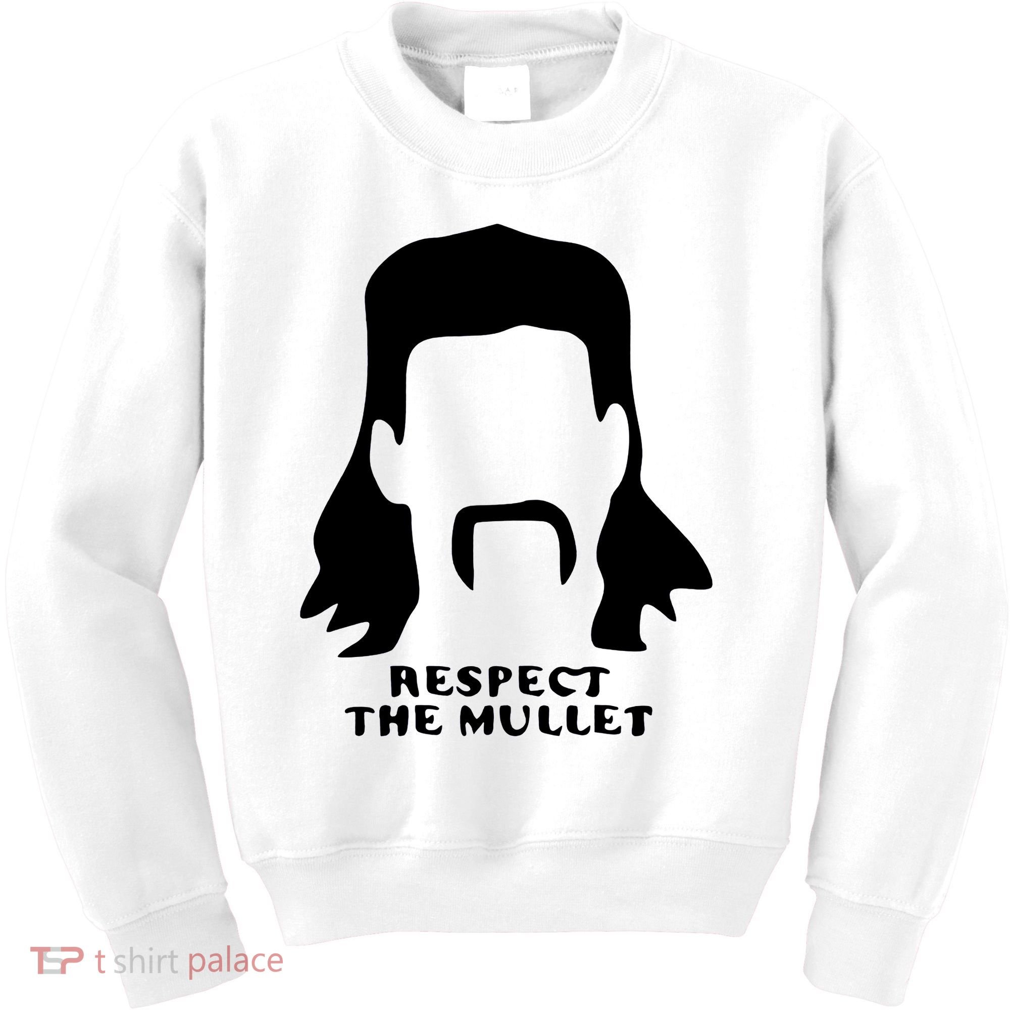 Respect The Mullet It's Mullet Time Funny Redneck Mullet Kids Sweatshirt