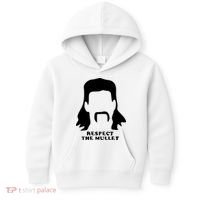 Respect The Mullet It's Mullet Time Funny Redneck Mullet Kids Hoodie thumb 0